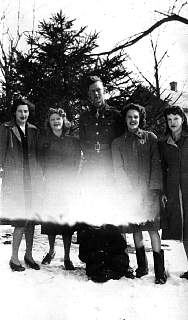 doris poarter,vera dagion,garland trotter,mae dagion, ruth porter johnny dagion at goshen, 1943.jpg